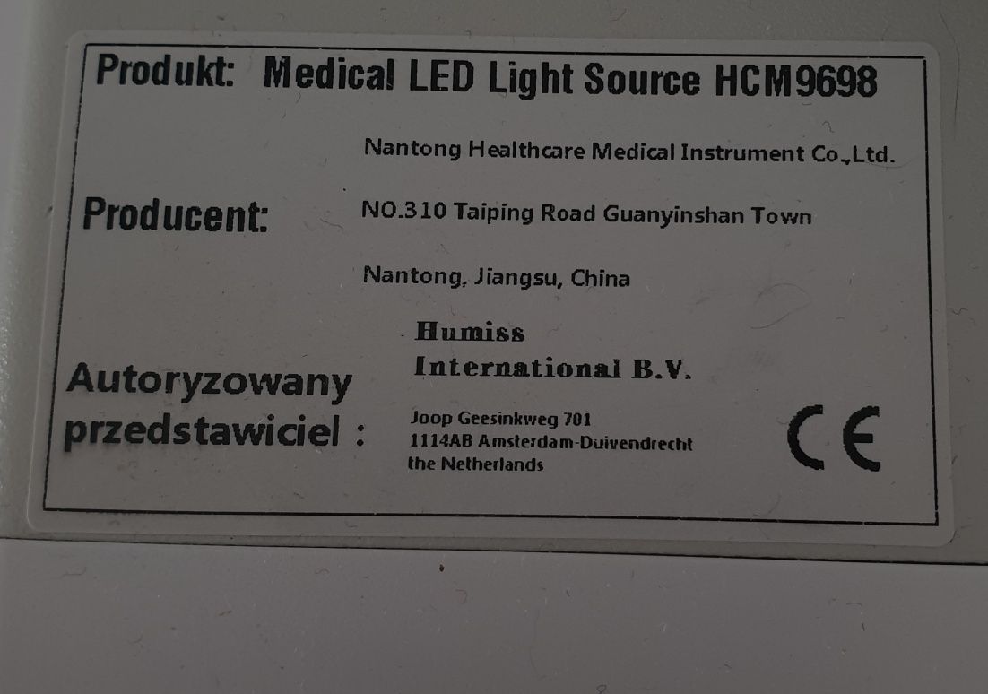 Źródło światła endoskopowego LED HCM MEDICA HCM9698 do zabiegów