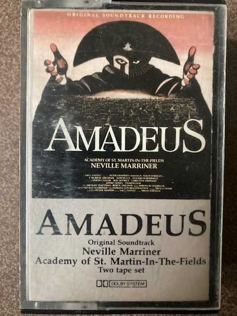 Kasety magnetofonowe z muzyką z filmu "Amadeusz"