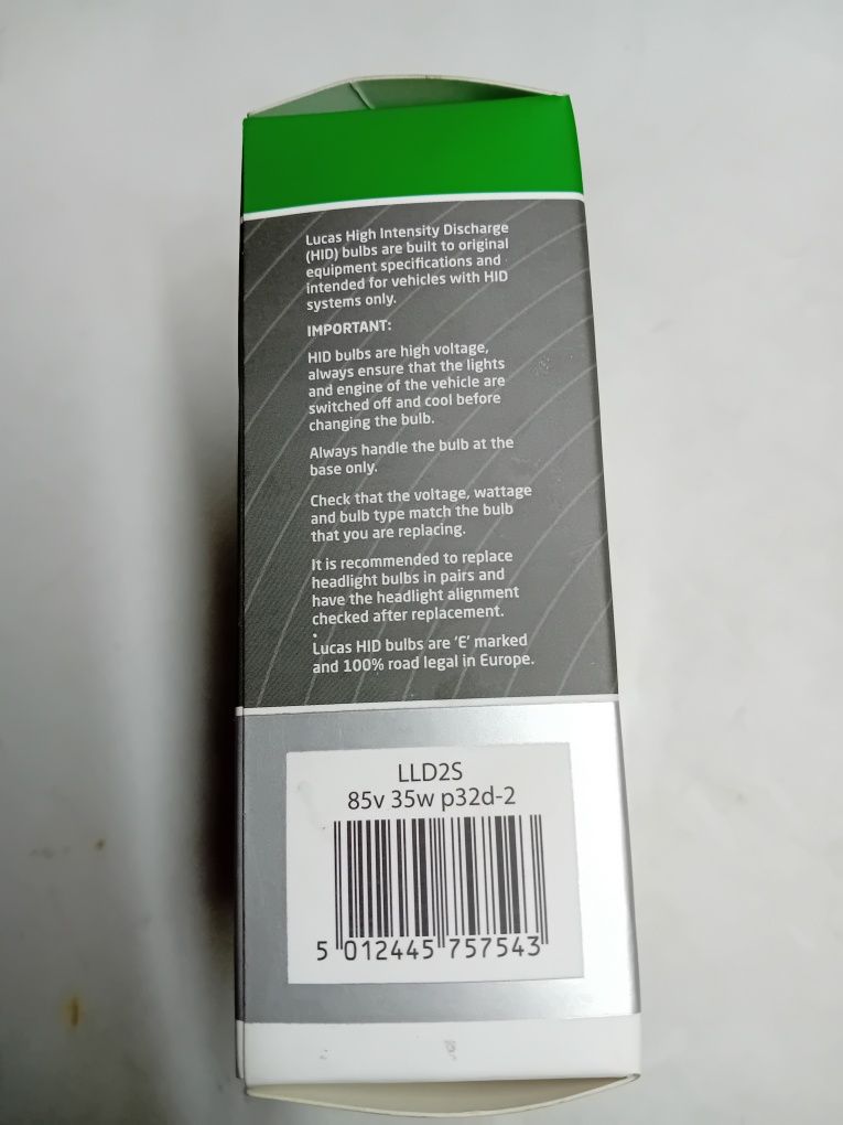 Lâmpada Xenon LLD2S