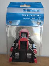 shimano bloki spd sl sm-sh10 czerwone nowe