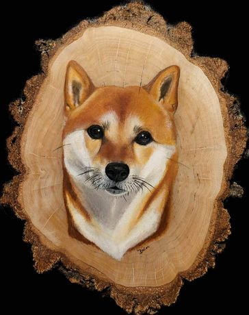 Prezent handmade! Portret/malunek psa lub kota na plastrze drewna