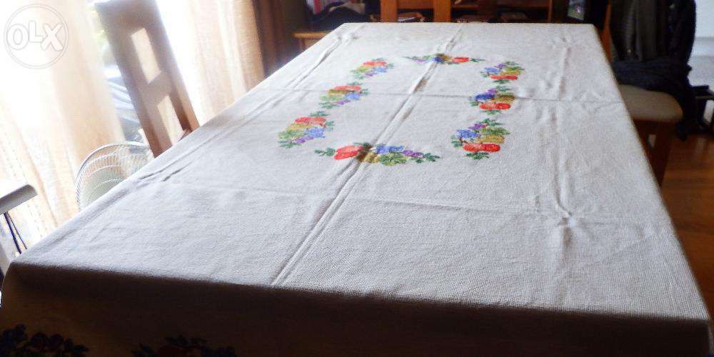 toalha em ponto de cruz