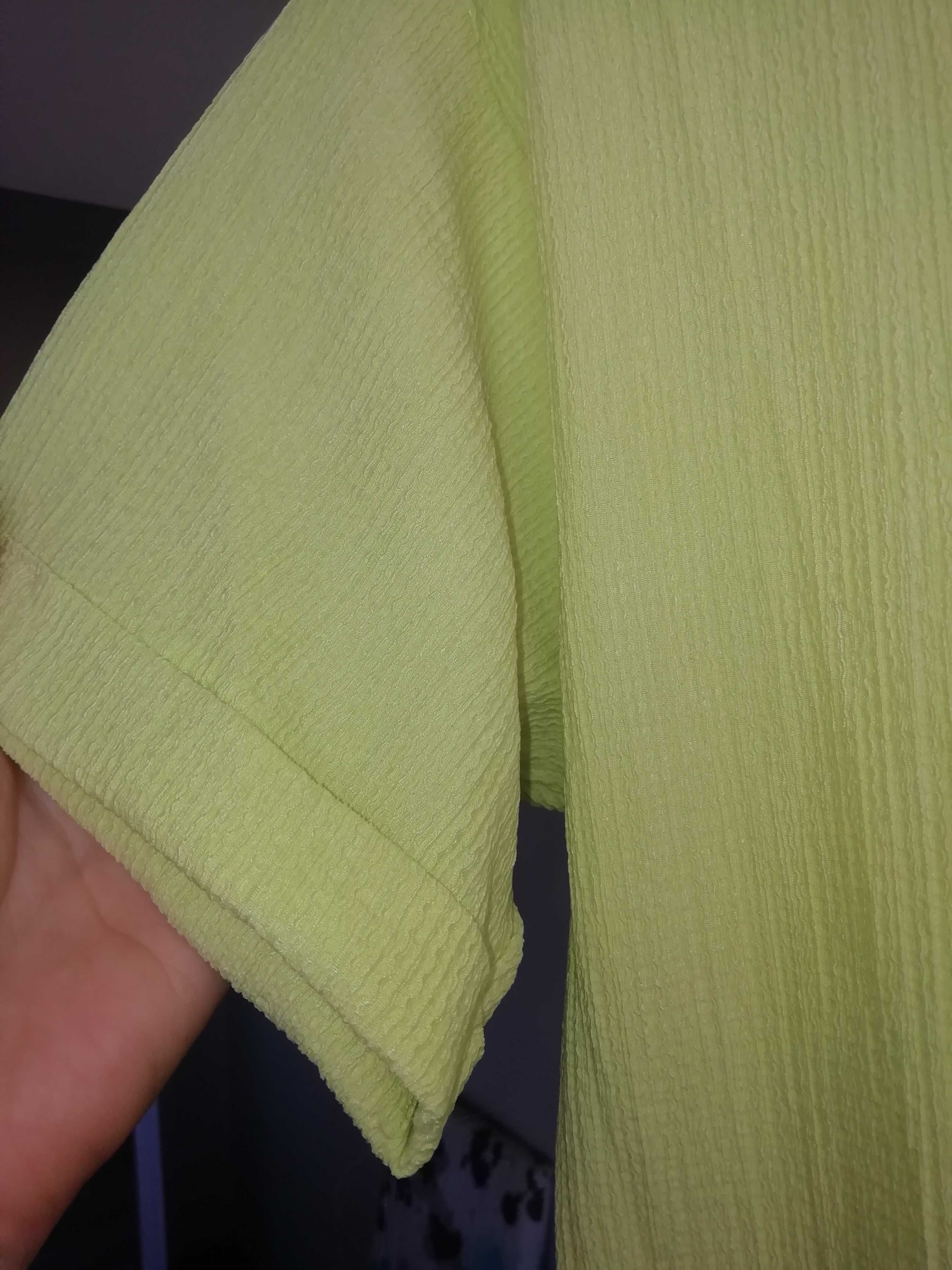 Футболка жіноча оверсайз зелена, блуза, туніка великого розміру