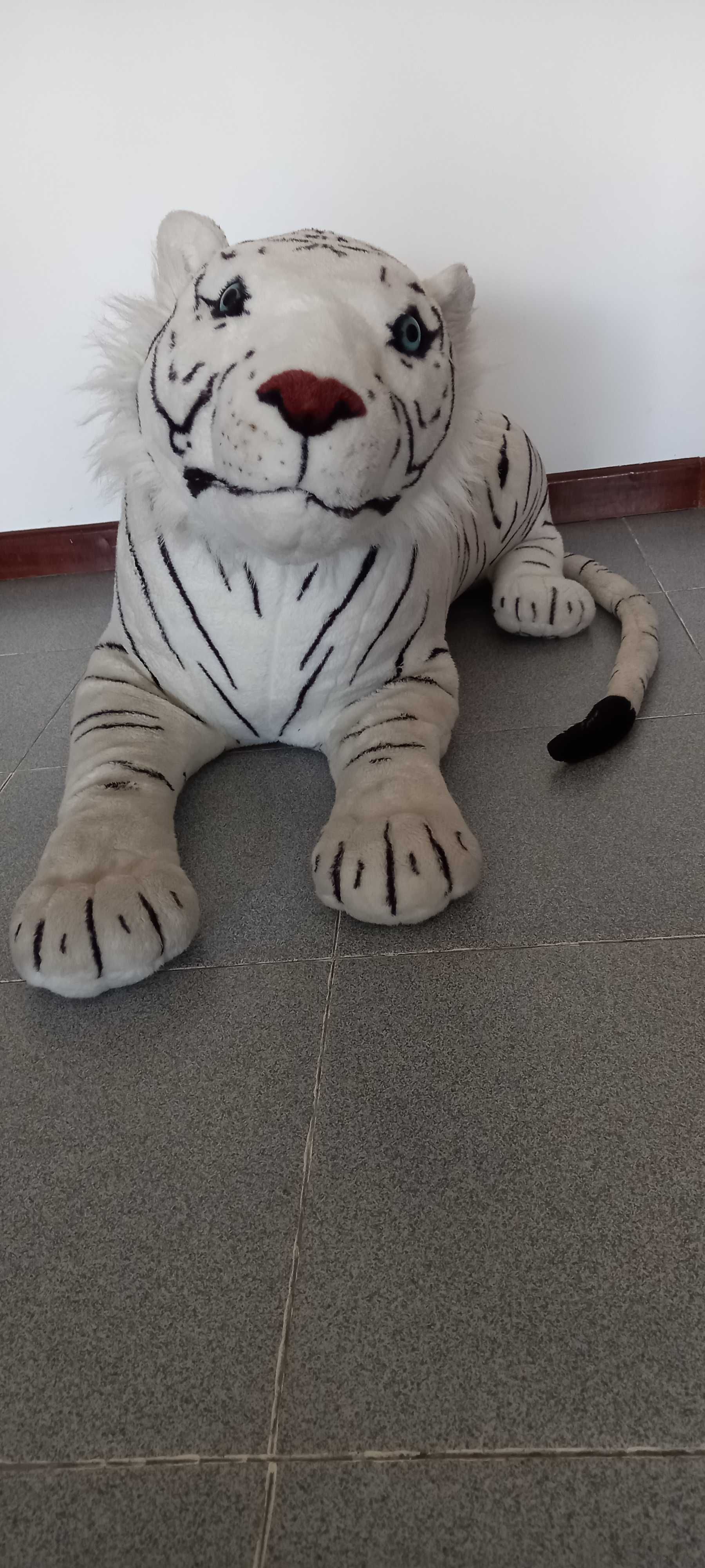 Peluche tigre branco