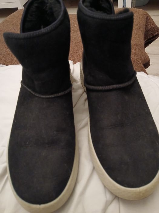 Botki Ecco39  ciepłe środek wełna owcza
