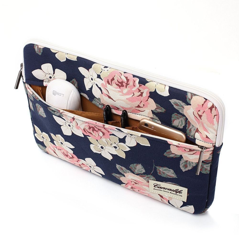 Etui Pokrowiec Do Laptopa 15-16" Canvaslife Sleeve Navy Rose