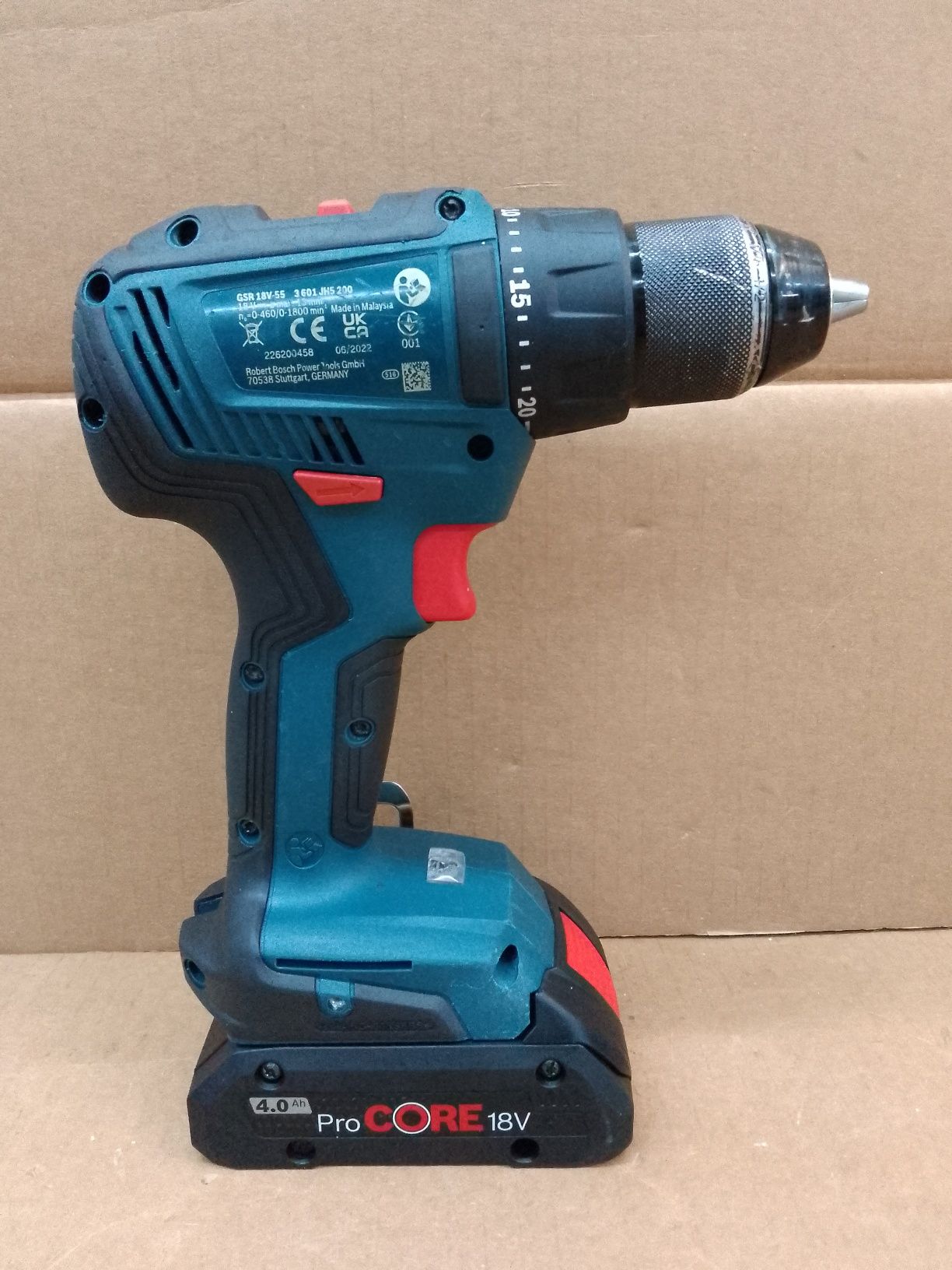 Bosch GSR 18V-55 Wiertarko Wkrętarka Akumulat Brushless 4.0Ah 2022.6
