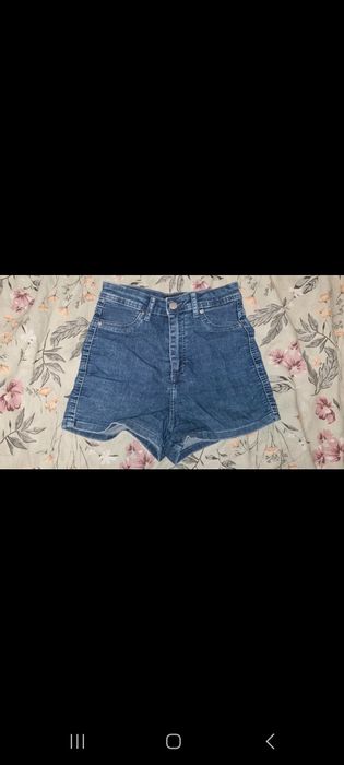Spodenki damskie z wysokim stanem jeansowe Cropp XS
