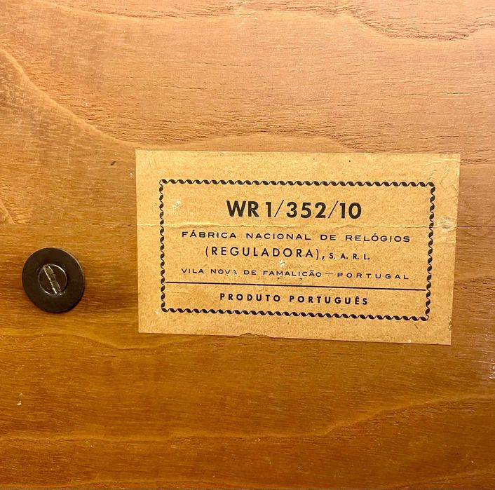 Relógio de Parede “Reguladora” – Modelo WR1/352/10