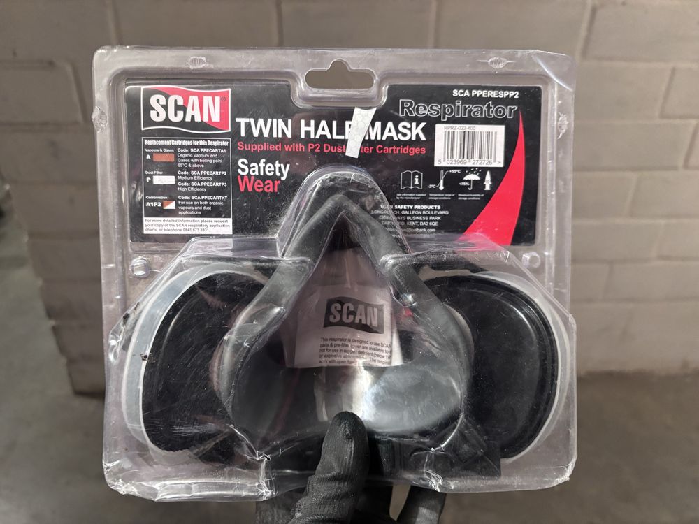 Maska ochronna SCAN Twin Half Mask z filtrami P2 – nowa, oryginalna