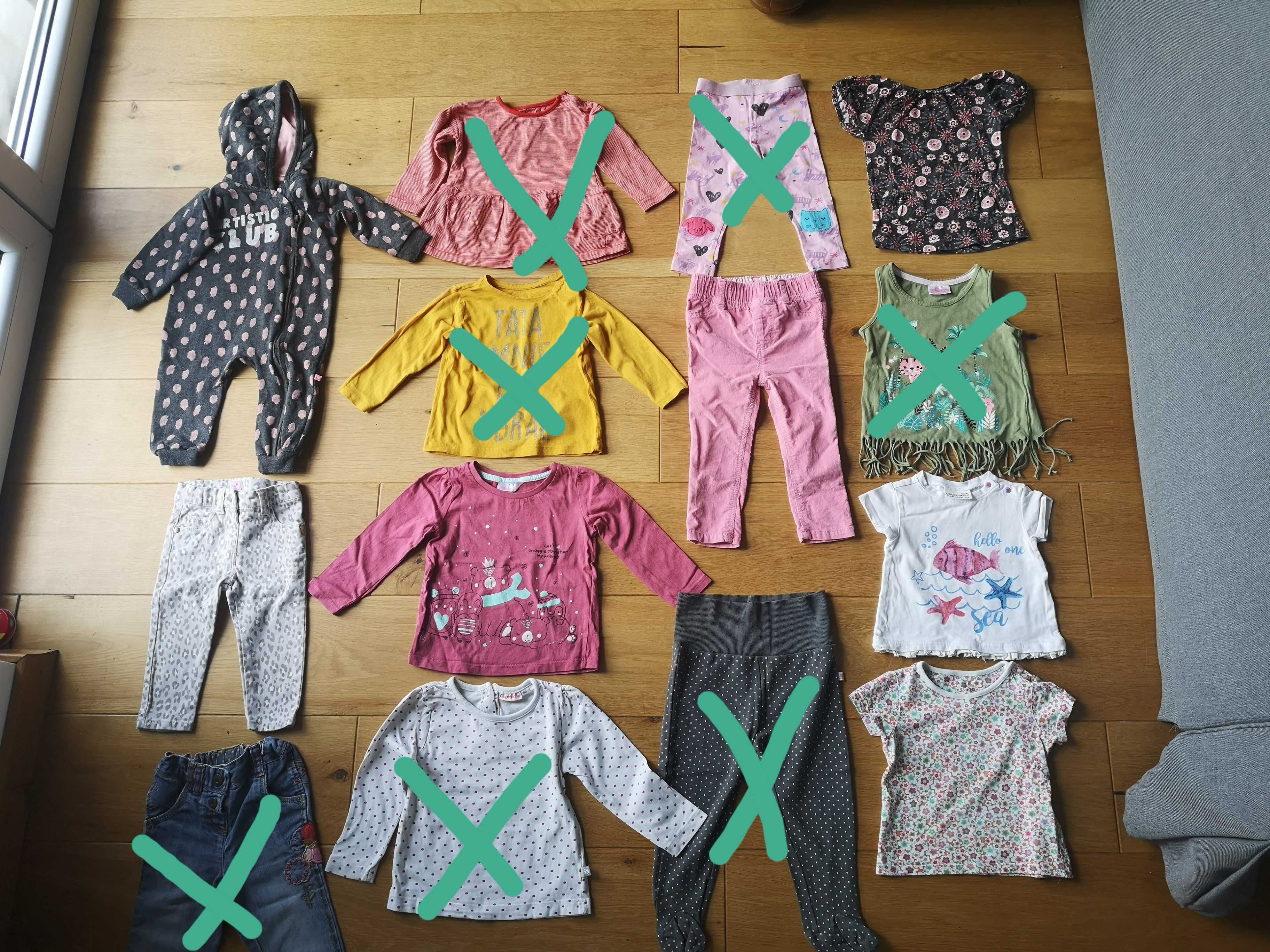 Paczka ubrań niemowlęcych dla dziewczynki 74/80/86 cm 9-18m.