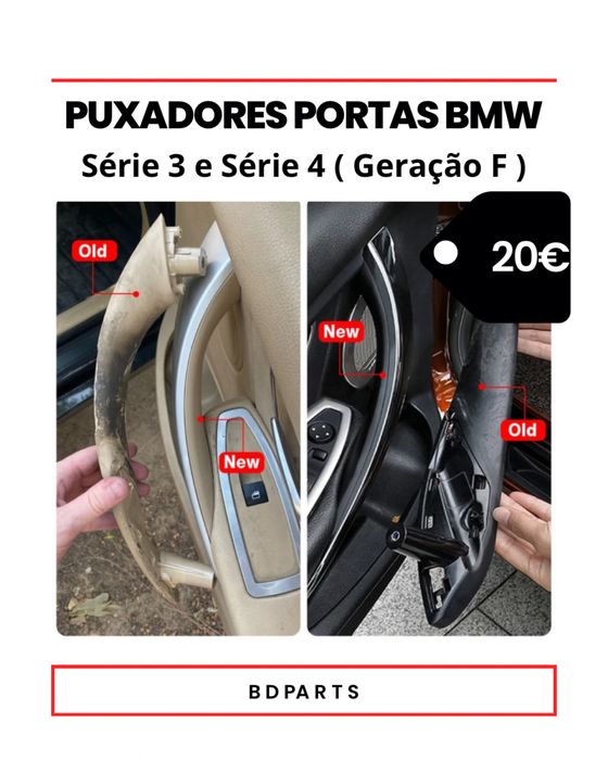 Puxadores interiores porta BMW Serie F ( Serie 3 e 4 )