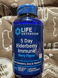 Life Extension Чорна бузина + цинк + вітамін С іммунітет підтримка 40