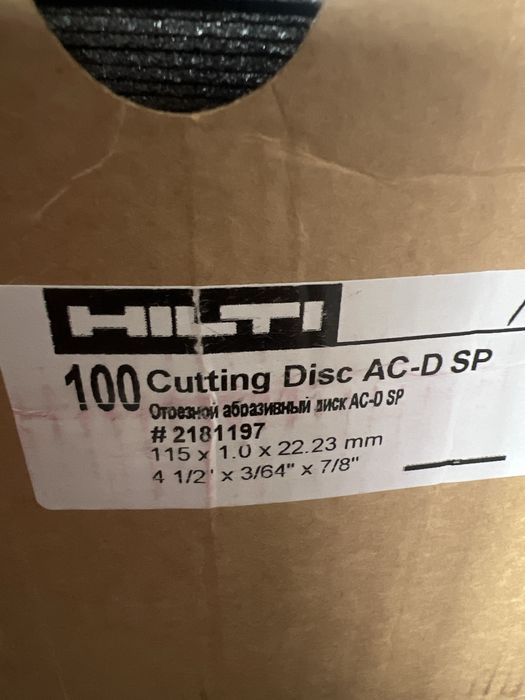 Tarcze do ciecia hilti 115 x 1