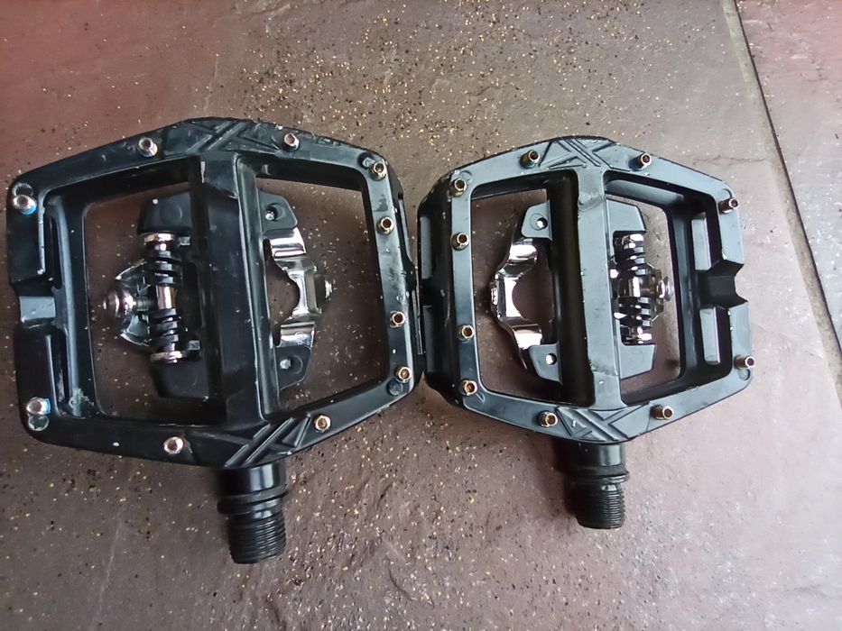 Pedały platformowe SPD XLC  SPD PD-S24 jednostronne  MTB Enduro  Dh