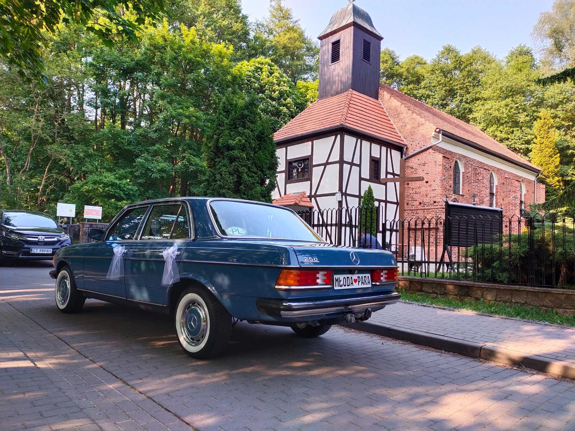 Klasyczny Mercedes w123 z 1977 roku do Ślubu...