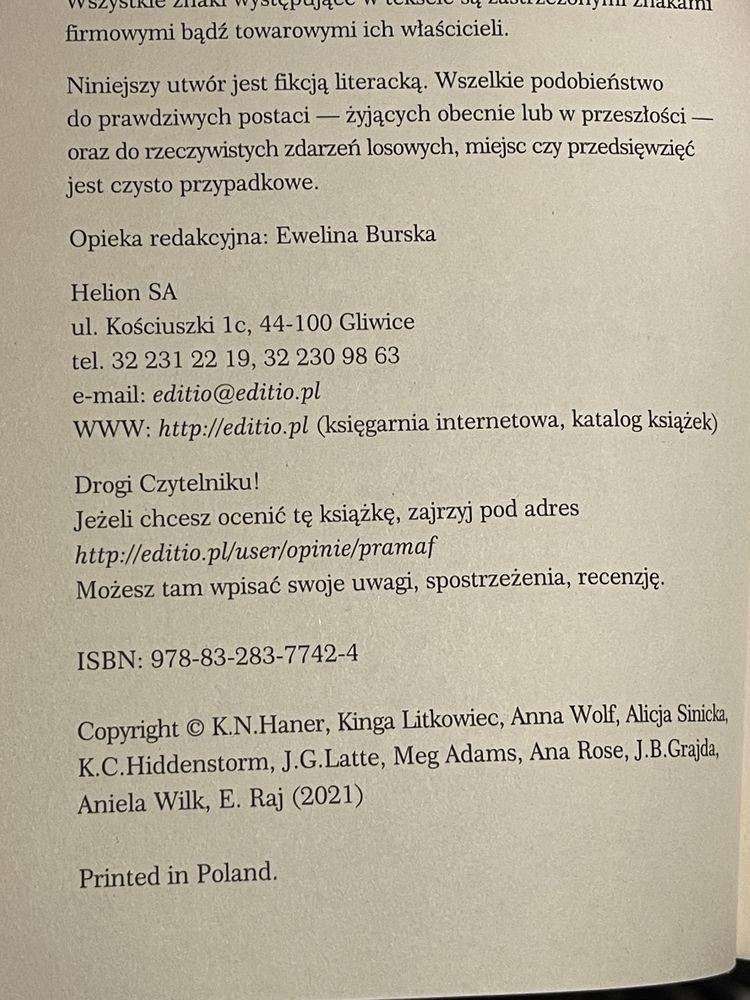 Książka PRAWO MAFII pierwsza polska antologia mafyjna