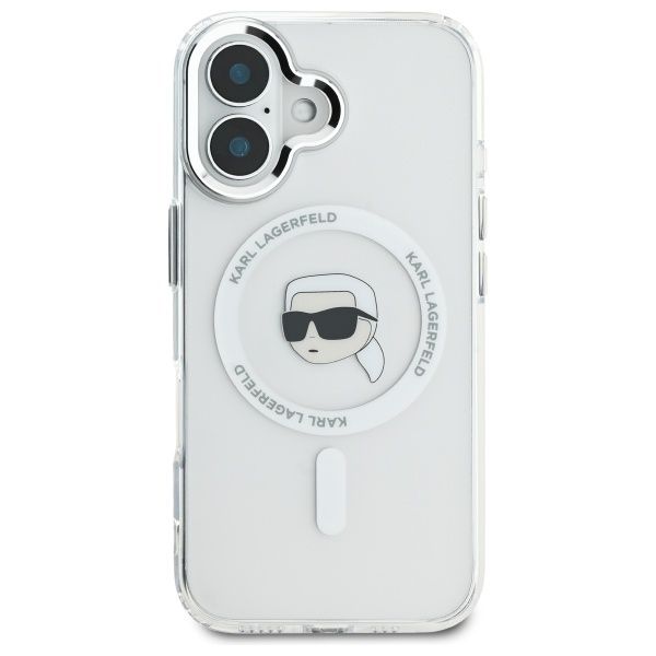 Karl Lagerfeld KLHMP16SHLSKIH iPhone16 6.1" biały/white hardcase IML