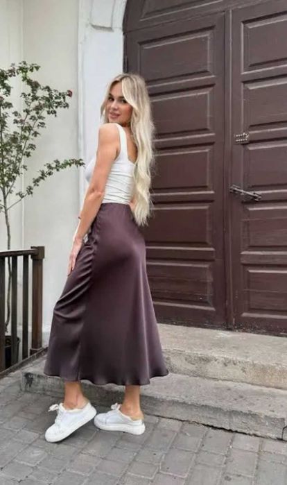 Шикарна ефектна спідниця з натурального шовку Phase Eight як нова S