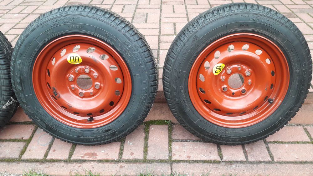 ORYGINALNE NOWE KOŁO DOJAZDOWE 13 cali Fiat Panda II rozm. 4 x 98