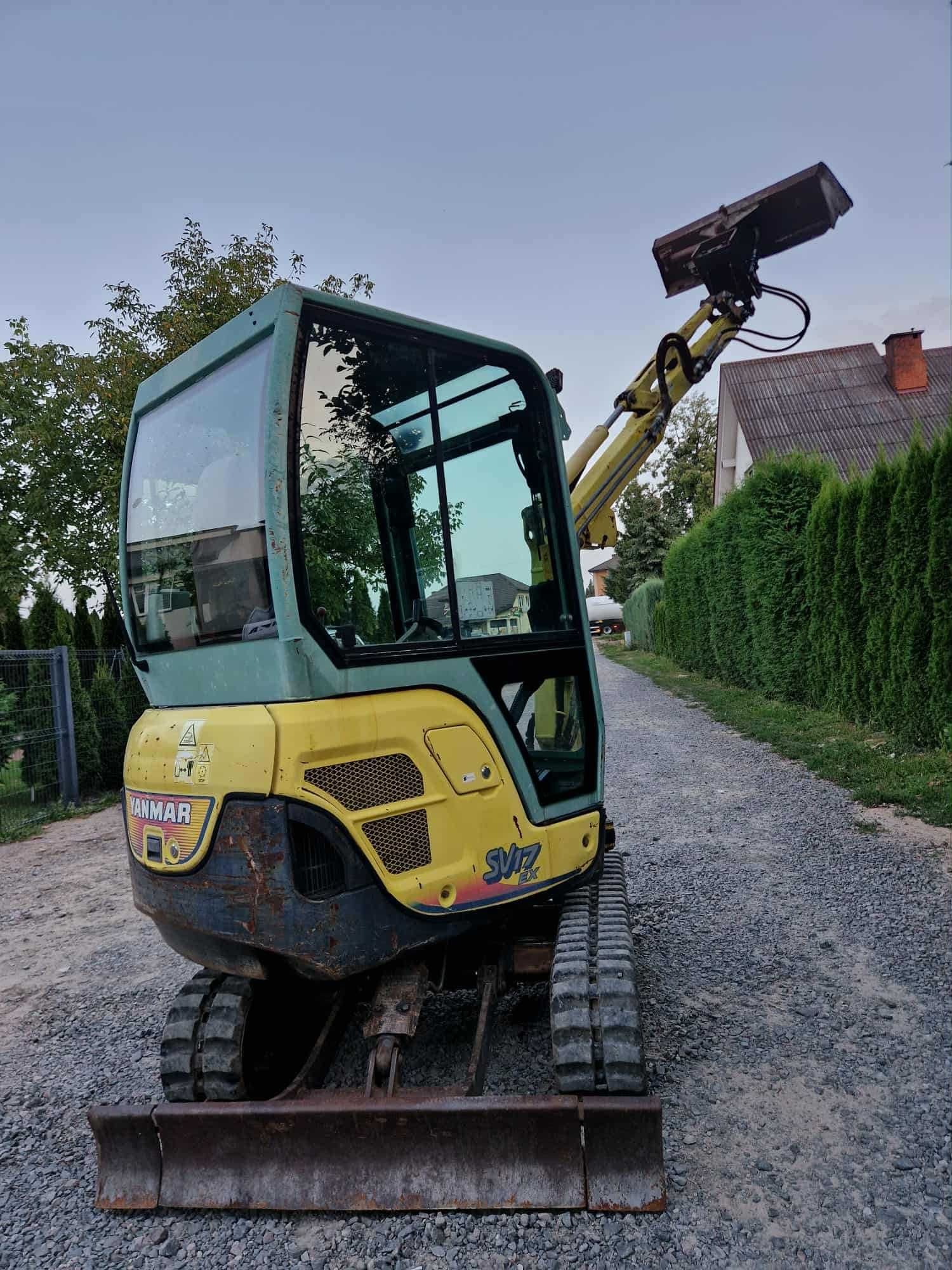 minikoparka  budowalana Yanmar SV17 / 2007 rok/ sprowdzona