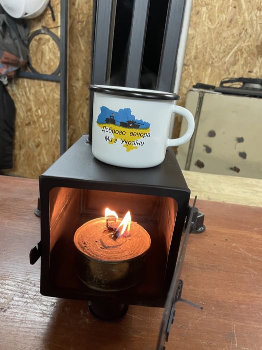 Буржуйка під окопну свічку