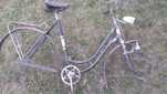 Stary rower NSU rama damka