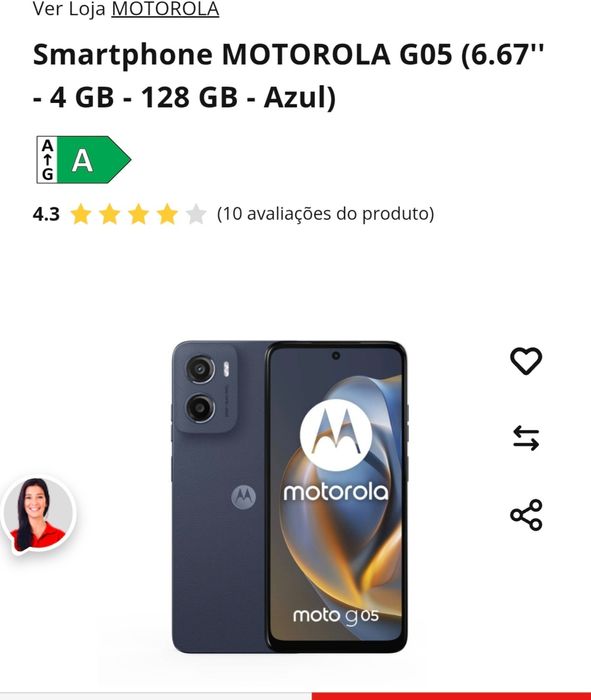 Motorola G05 com caixa