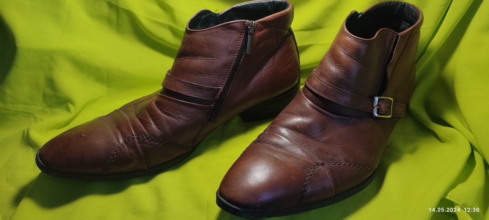 Шкіряні чоловічі туфлі, черевики 45р