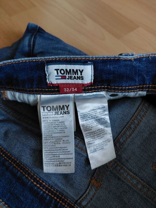 Tommy Hilfiger W32 L34 spodnie jeansy slim skinny rurki 32/34 jak NOWE