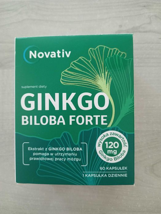 Ginkgo Biloba Forte 120 mg 60 kapsułek pamięć koncentracja