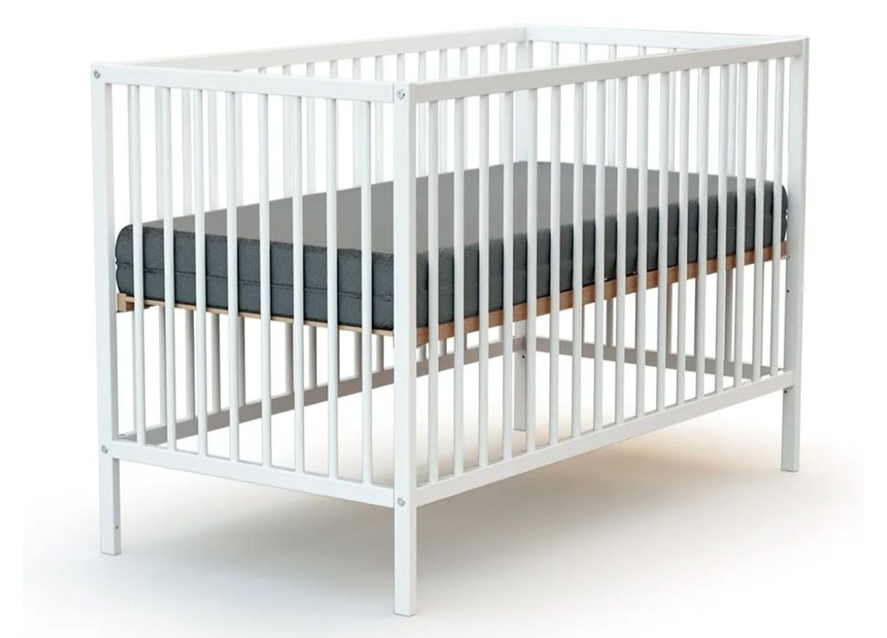 WEBABY - Łóżeczko dziecięce 60x120cm Białe