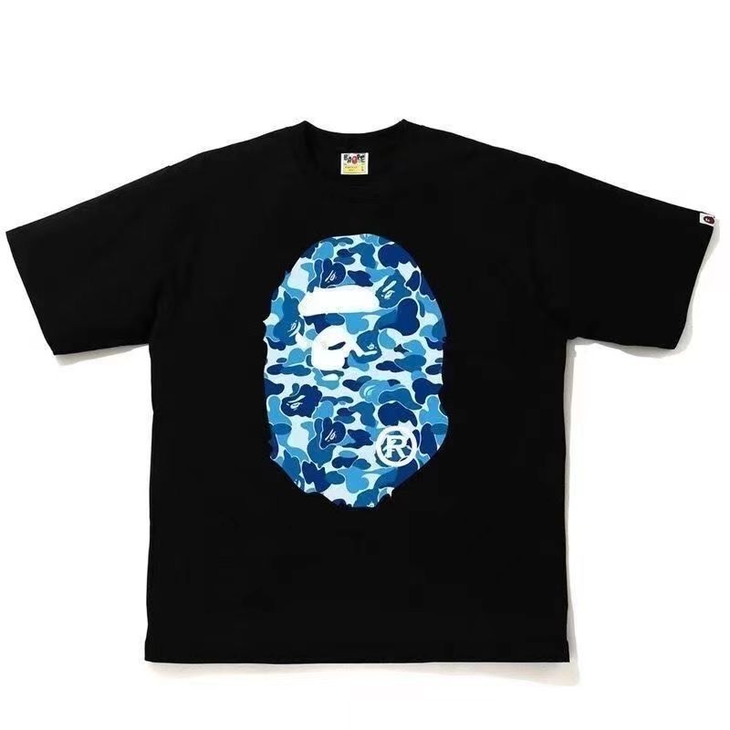 Футболки bape a bathing ape x stone island