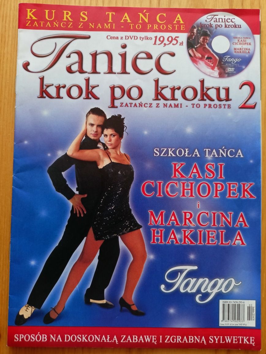 Taniec krok po kroku TANGO kurs tańca na płycie DVD + zeszyt