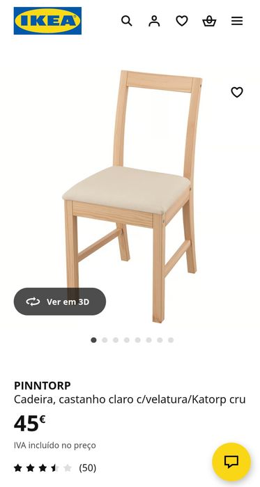 Vendo 6 cadeiras ikea