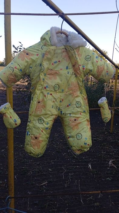 Зимовий комбенізон трансформер на овчині