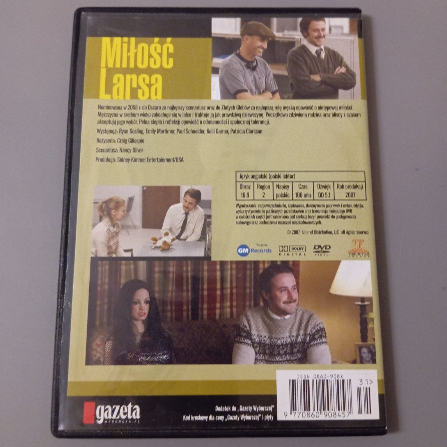 Miłość Larsa, film DVD, stan bdb