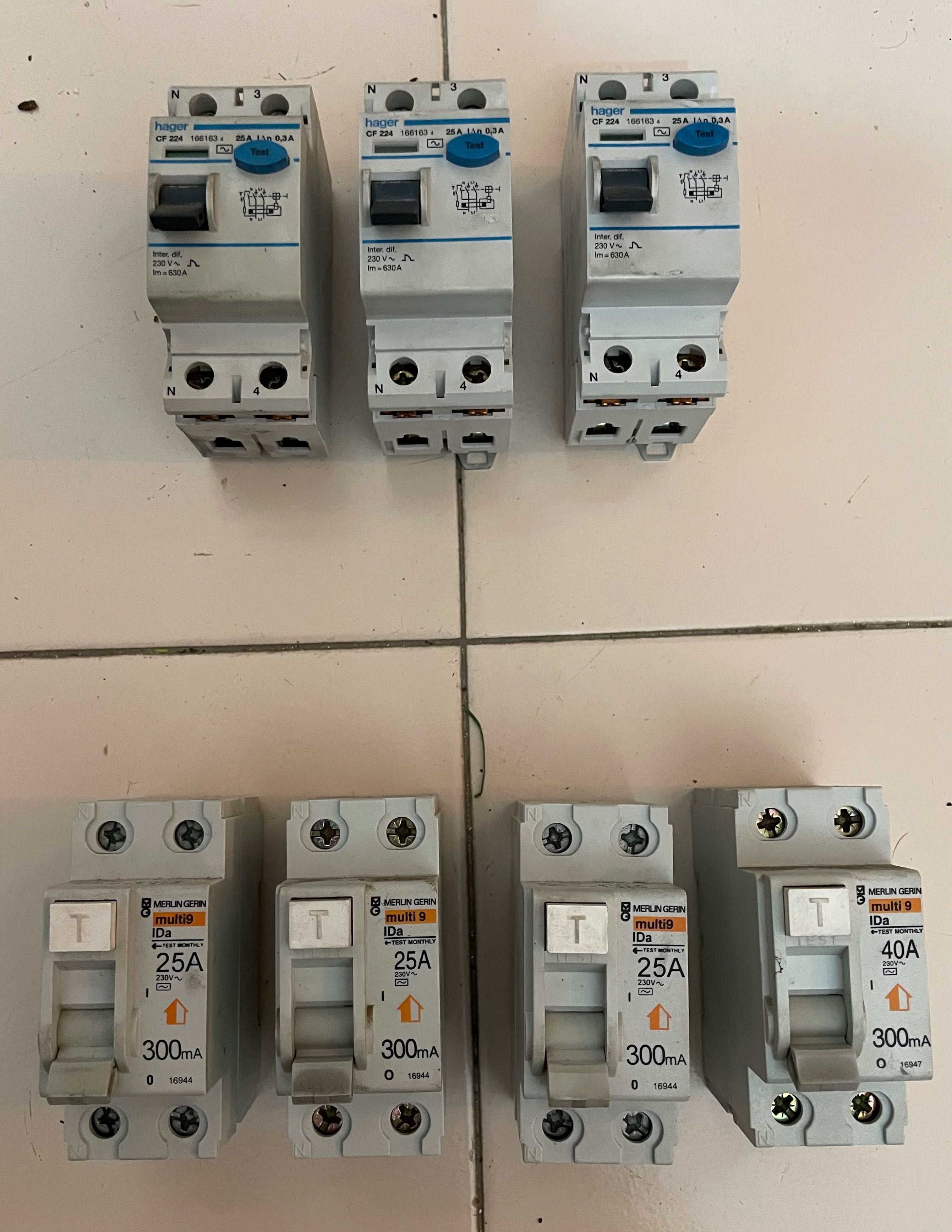 Disjuntor Diferencial monofásico 25A 300mA