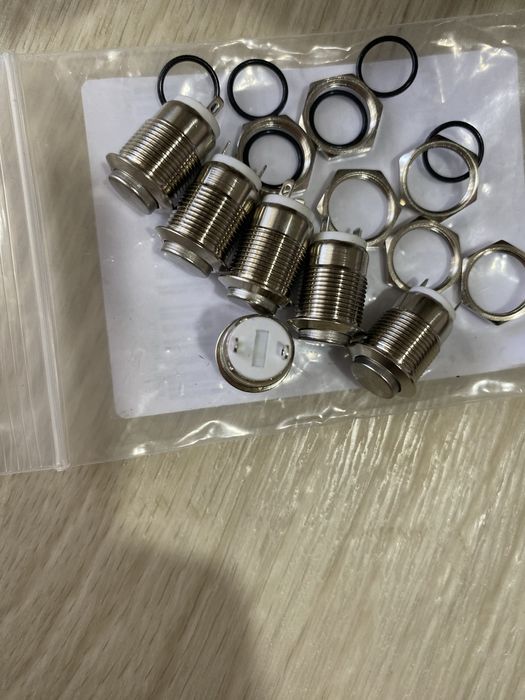 Кнопка водонепроницаемая мгновенного нажатия из нержавеющей стали