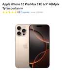 Apple iPhone 16 Pro Max 1TB 6,9" 48Mpix Tytan pustynny