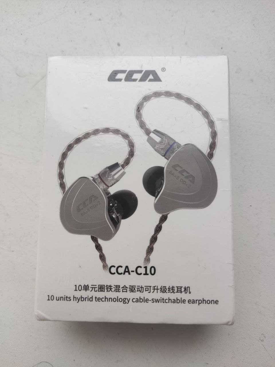 Навушники  CCA C10 гібридні з мікрофоном, внутрішньоканальні монітори