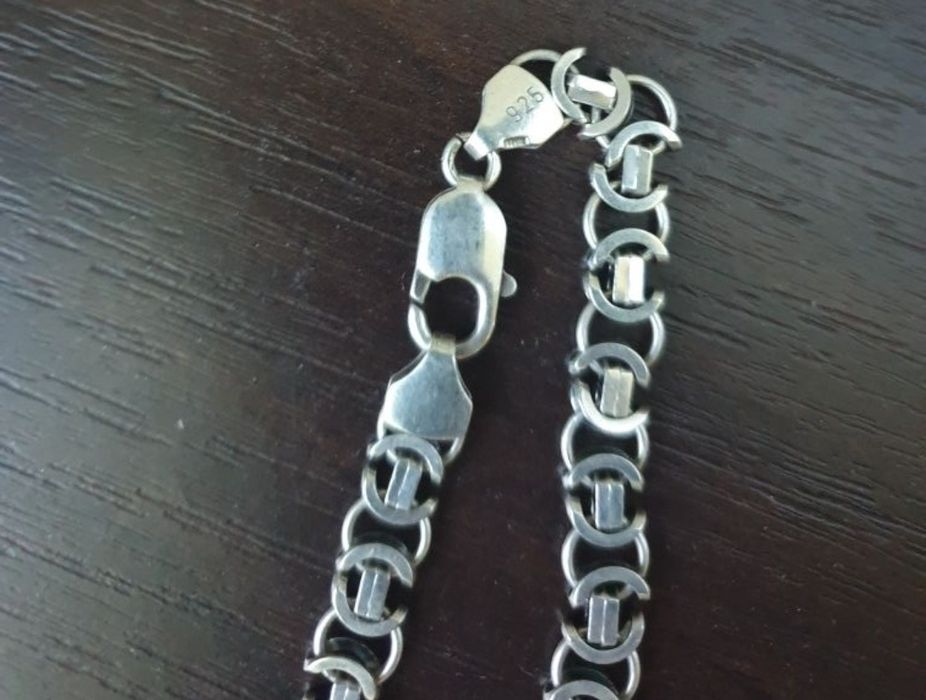 Продам цепочку серебряную, 40грам 925 + кулон святой Михаил пробы