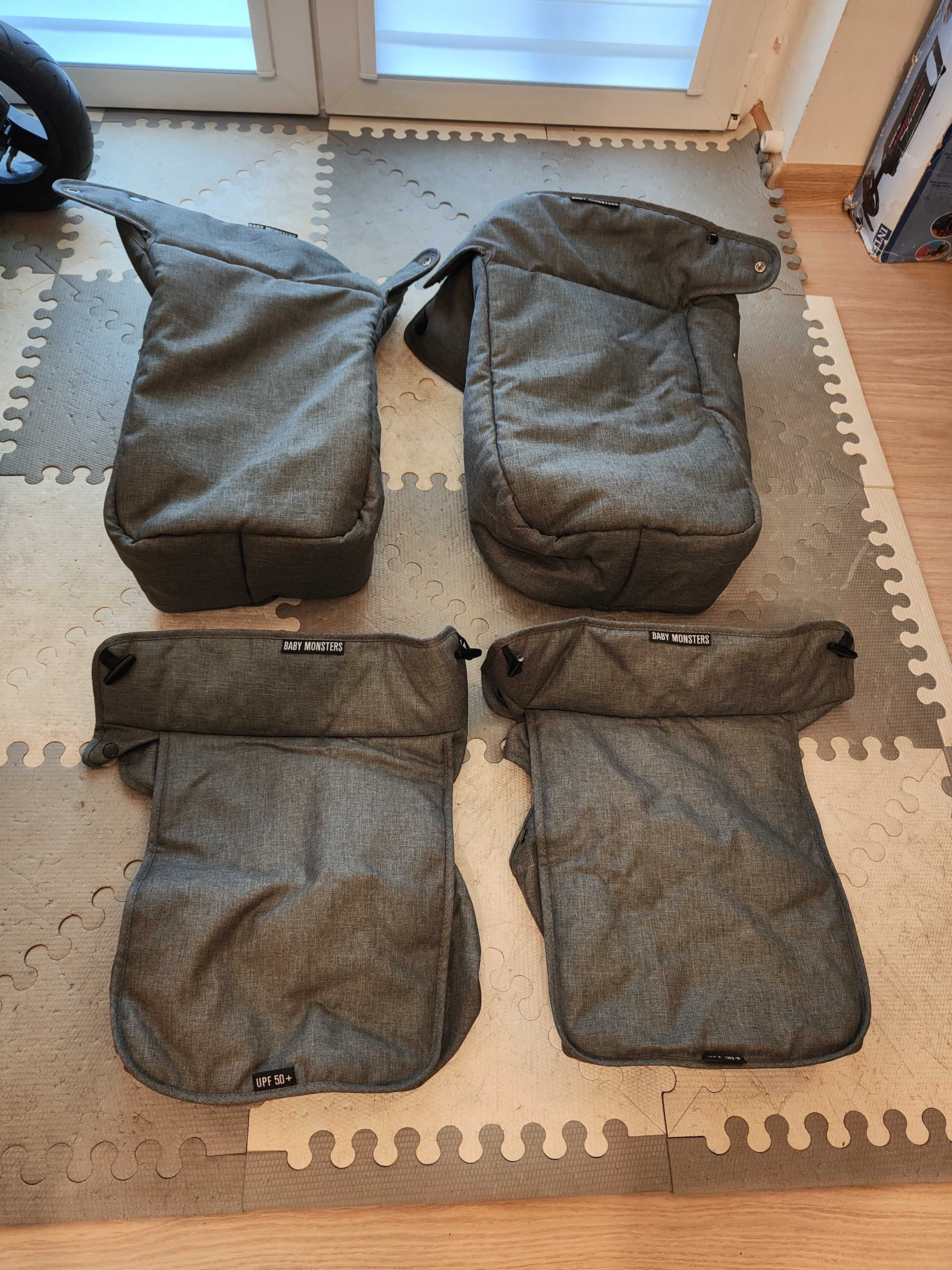 Wózek dla bliźniaków Baby monster Easy Twin Air Limited Edition Denim