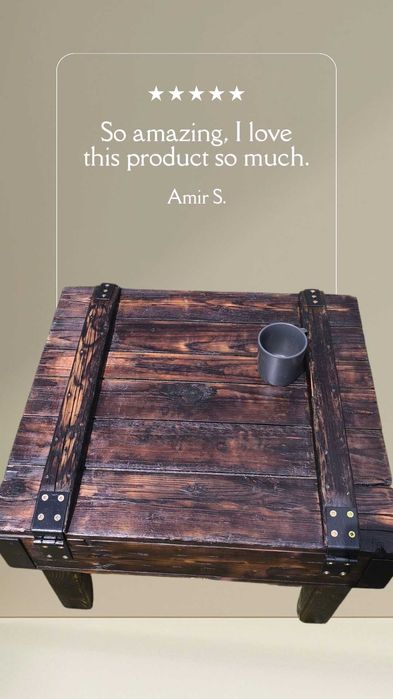 Stolik kawowy z historii – zrobiony ze starej skrzyni wojskowej