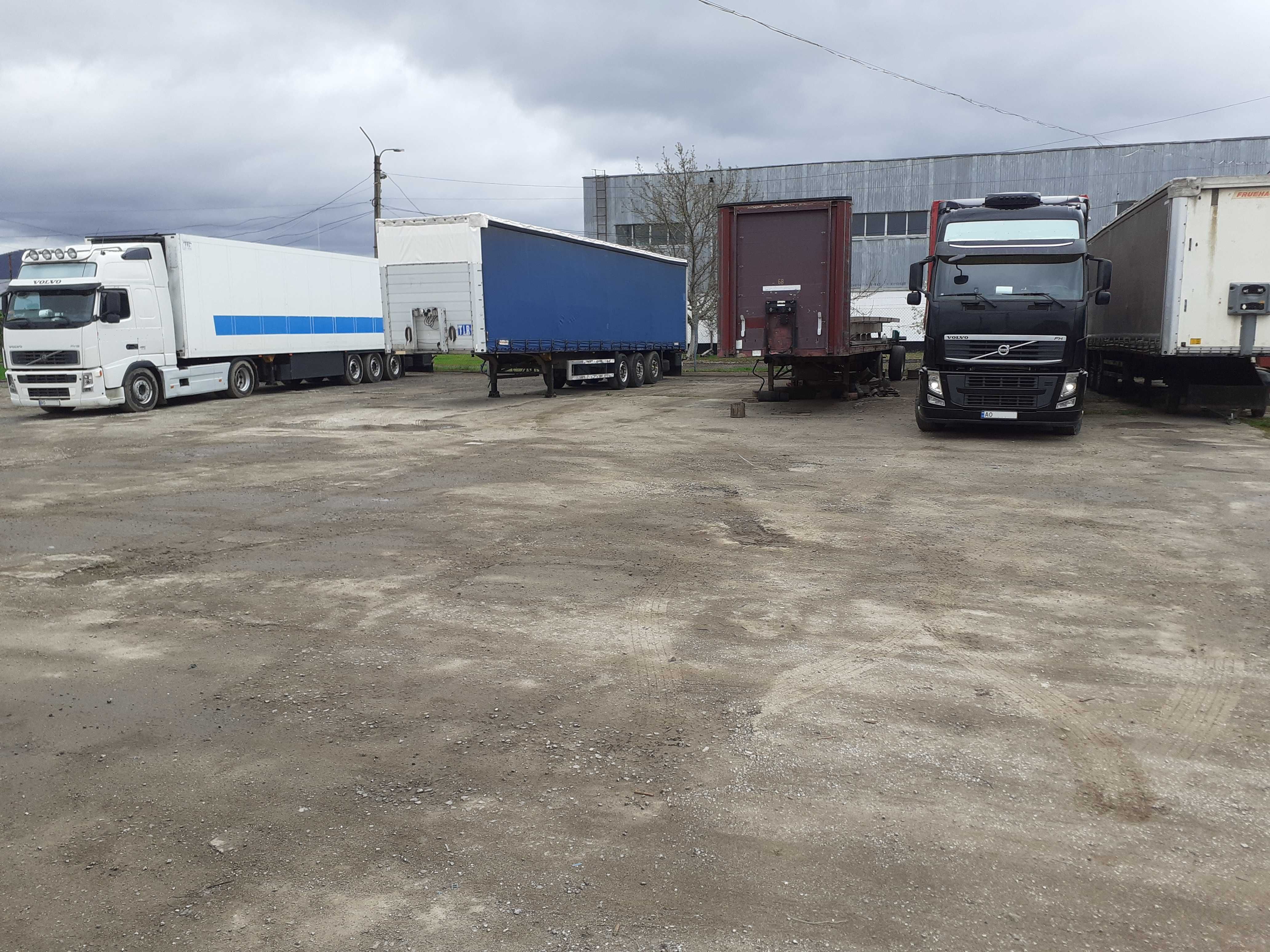 Стоянка парковка/паркінг для вантажних (грузовых) фур каміон Мукачево