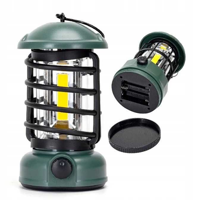 LAMPA KEMPINGOWA BIWAKOWA turystyczna LATARNIA LED ściemniana baterie