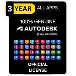 Autodesk Wszystkie aplikacje 3 lata Oryginał