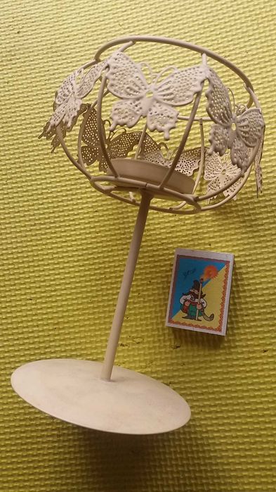 подсвечник с бабочками не большой и еще комплект массивных