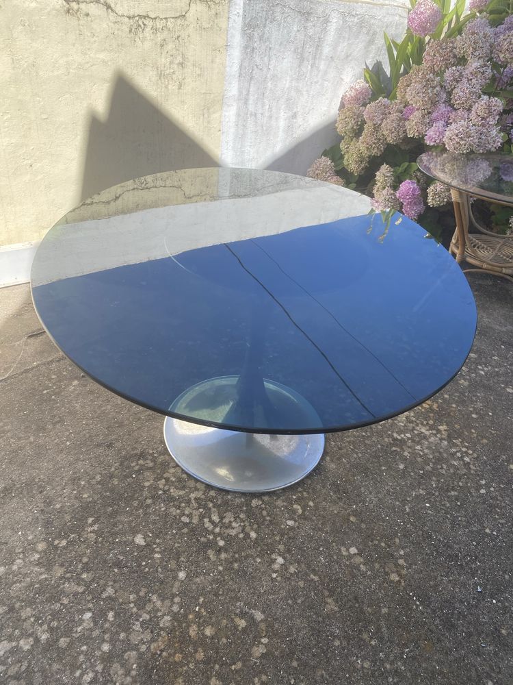 Mesa vintage em vidro