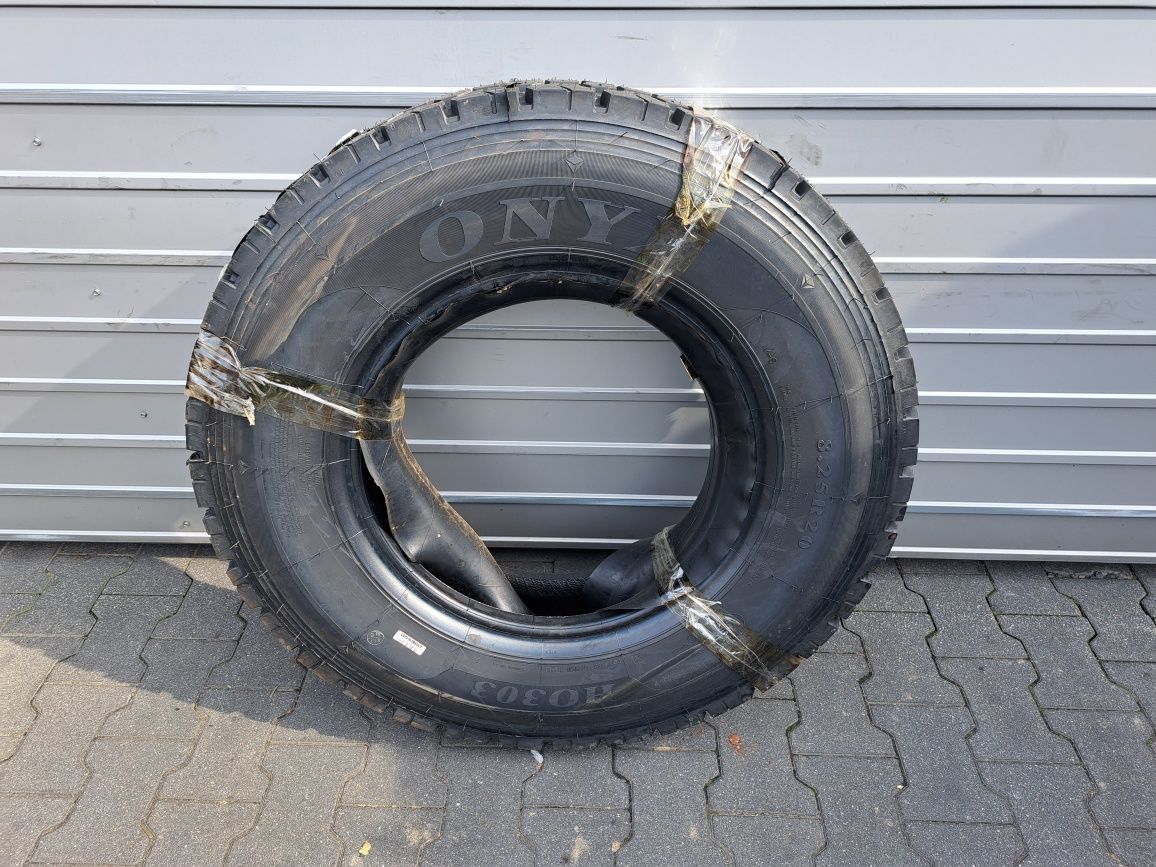 Opona 825R20 radial dętka +fartuch ONYX przyczepa wysyłka 8.25x20